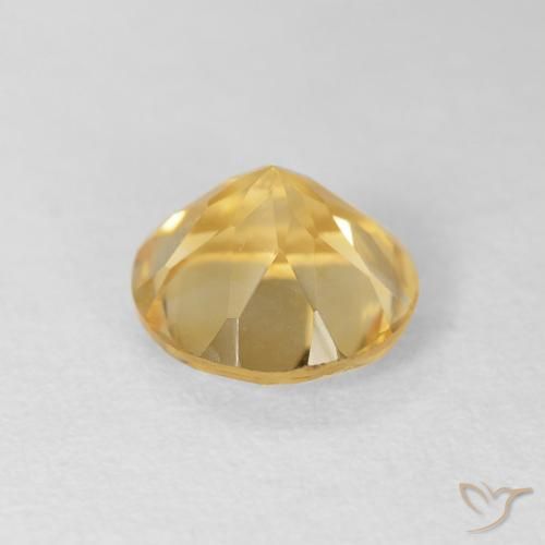 9,17 ctw natürlicher Mittleres Gold Citrin, Runden, VVS