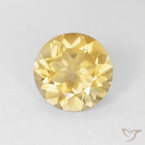 1.72ct Natürlicher Golden Citrin, Runden, VVS