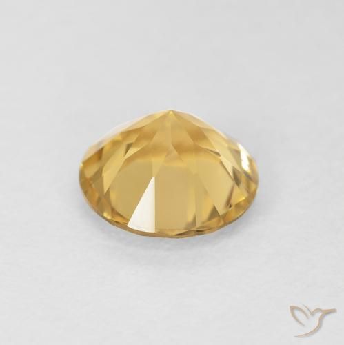 9,17 ctw natürlicher Mittleres Gold Citrin, Runden, VVS