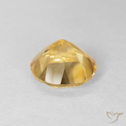 9,17 ctw natürlicher Mittleres Gold Citrin, Runden, VVS