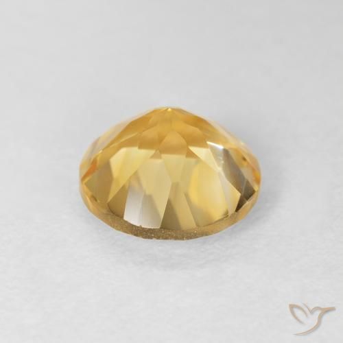 9,17 ctw natürlicher Mittleres Gold Citrin, Runden, VVS