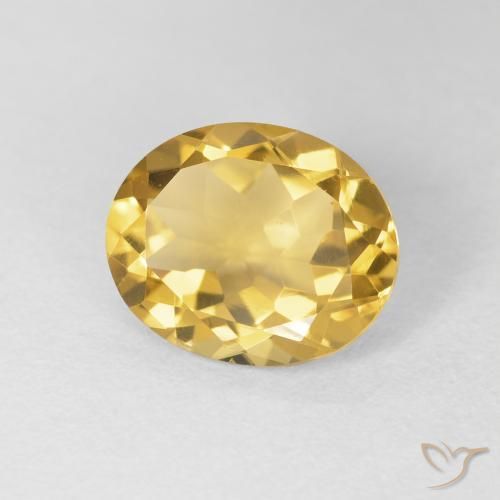 9,17 ctw natürlicher Golden Citrin, Oval, VVS