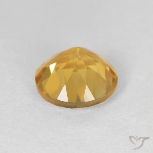 9,17 ctw natürlicher Mittleres Gold Citrin, Runden, VVS