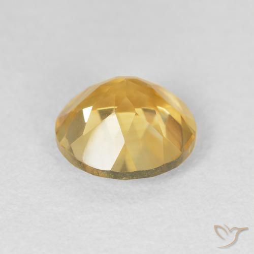 9,17 ctw natürlicher gold-orange Citrin, Runden, VVS