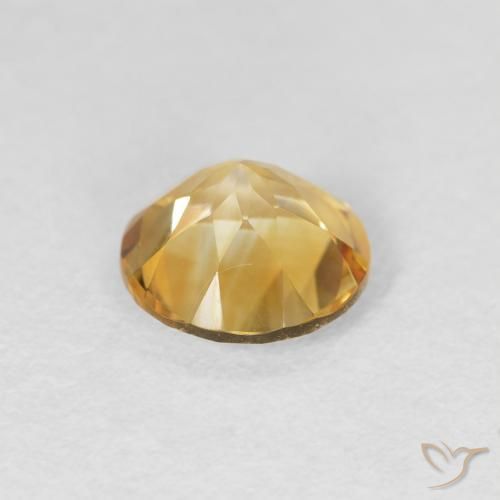 9,17 ctw natürlicher Hell Gold Citrin, Runden, VVS