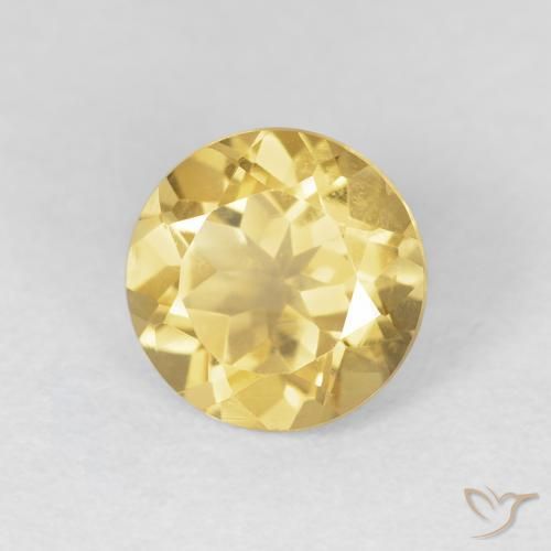 9,17 ctw natürlicher gold-orange Citrin, Runden, VVS