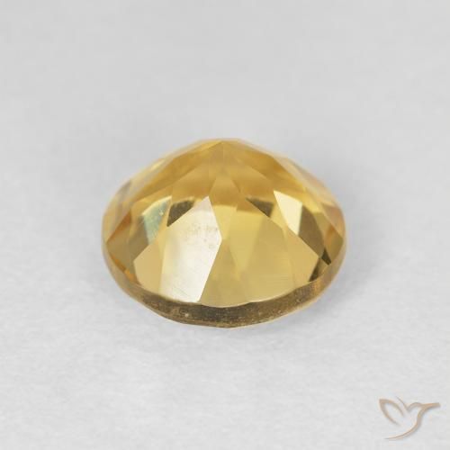 9,17 ctw natürlicher gold-orange Citrin, Runden, VVS