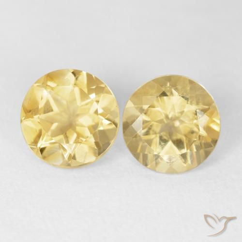 3.60ctw Natürlicher Golden Citrin, Runden, VS