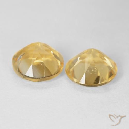 3.60 ct natürliche Golden Citrin-Edelsteine, Runden, VS