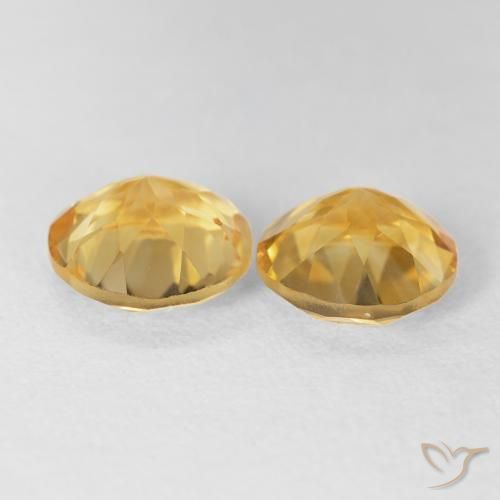 3.25 ct natürliche Mittelgold Citrin-Edelsteine, Runden, VVS