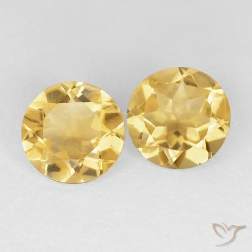 2.96 ct natürliche Mittelgold Citrin-Edelsteine, Runden, VVS