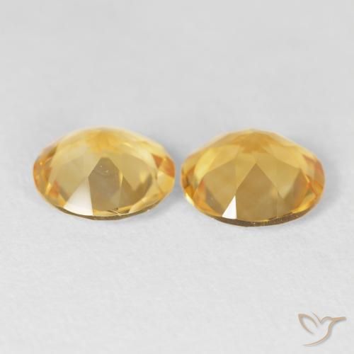 2.96 ct natürliche Mittelgold Citrin-Edelsteine, Runden, VVS