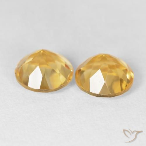 3.70 ct natürliche Mittleres Gold Citrin-Edelsteine, Runden, VVS