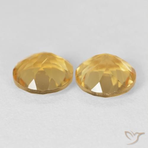 3.76 ct natürliche Mittleres Gold Citrin-Edelsteine, Runden, VVS