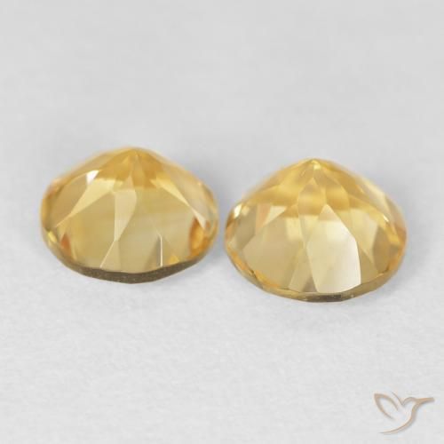 2.45 ct natürliche Golden Citrin-Edelsteine, Runden, VVS