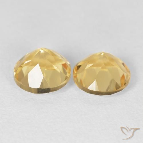 2.72 ct natürliche Hell Gold Citrin-Edelsteine, Runden, VVS