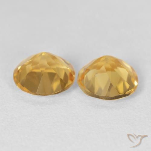 3.33 ct natürliche Mittleres Gold Citrin-Edelsteine, Runden, VVS