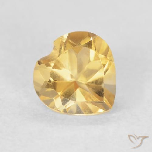 9,17 ctw natürlicher Golden Citrin, Herz, VVS