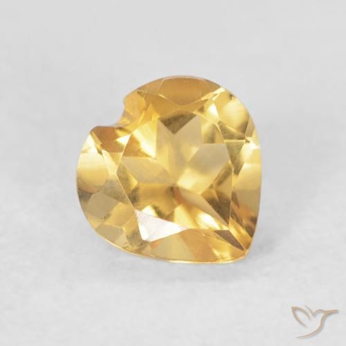 9,17 ctw natürlicher Mittleres Gold Citrin, Herz, VVS