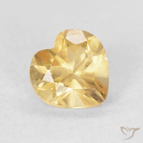 9,17 ctw natürlicher Golden Citrin, Herz, VVS