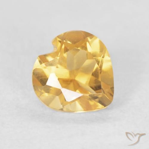 9,17 ctw natürlicher Mittleres Gold Citrin, Herz, VVS