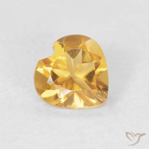 9,17 ctw natürlicher Mittleres Gold Citrin, Herz, VVS