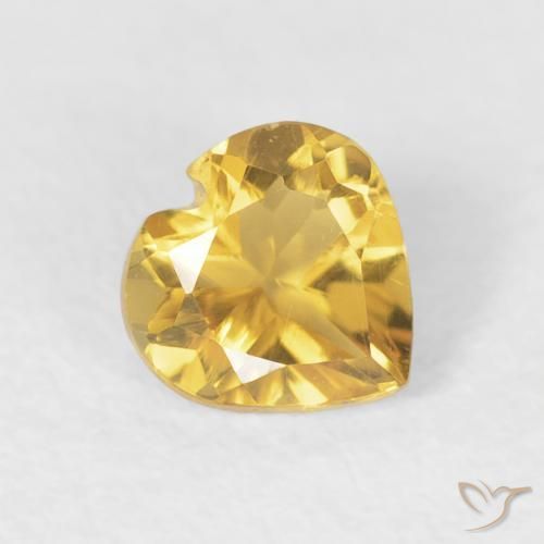 9,17 ctw natürlicher Golden Citrin, Herz, VVS