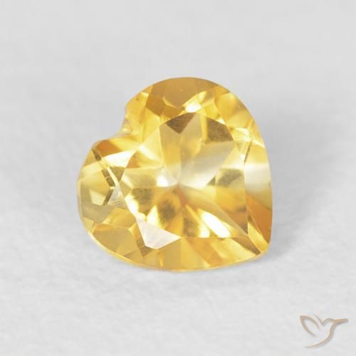 9,17 ctw natürlicher Mittleres Gold Citrin, Herz, VVS