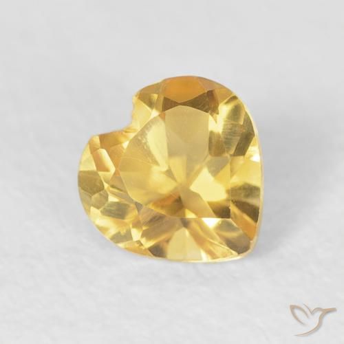 9,17 ctw natürlicher Golden Citrin, Herz, VVS