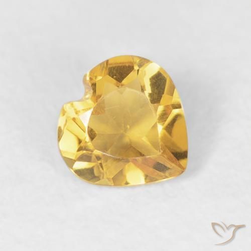 9,17 ctw natürlicher Mittleres Gold Citrin, Herz, VVS