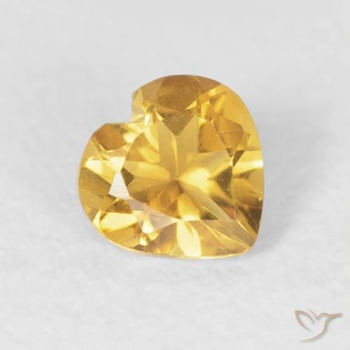9,17 ctw natürlicher Golden Citrin, Herz, VVS