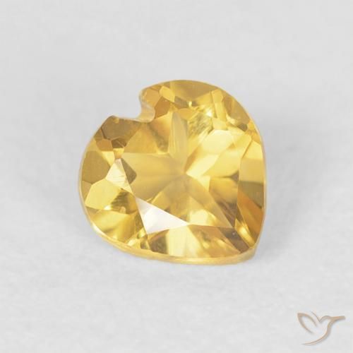 9,17 ctw natürlicher Golden Citrin, Herz, VVS