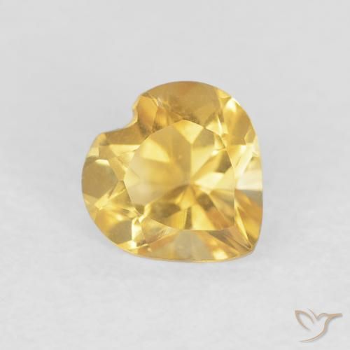 9,17 ctw natürlicher Mittleres Gold Citrin, Herz, VVS