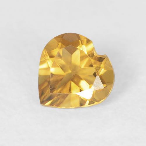 0.37ct Natürlicher Golden Citrin, Herz, VVS