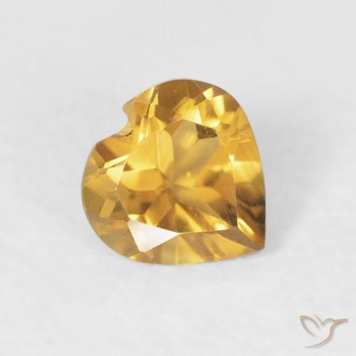 9,17 ctw natürlicher Mittleres Gold Citrin, Herz, VVS