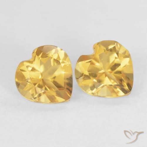 0.88 ct natürliche Golden Citrin-Edelsteine, Herz, VVS