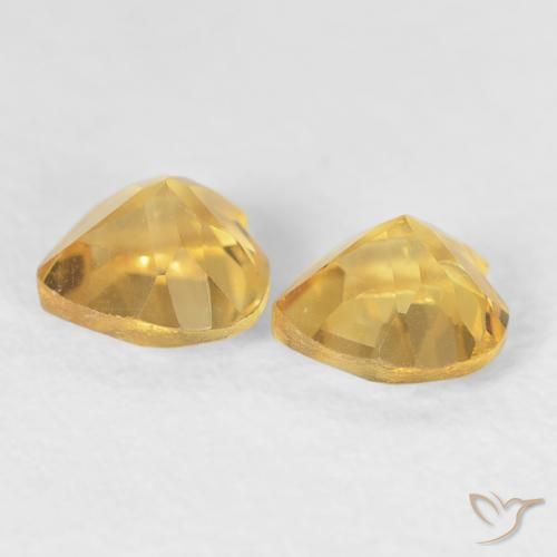 0.88 ct natürliche Golden Citrin-Edelsteine, Herz, VVS