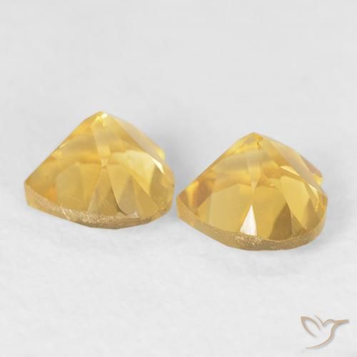 0.89 ct natürliche Golden Citrin-Edelsteine, Herz, VVS