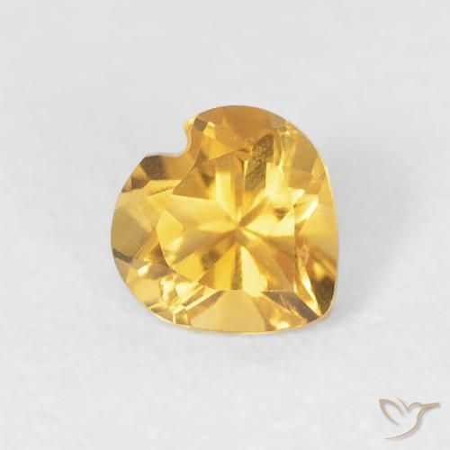 9,17 ctw natürlicher Helles Gold Citrin, Herz, VVS-VS