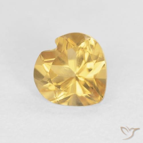 9,17 ctw natürlicher Mittleres Gold Citrin, Herz, VVS-VS