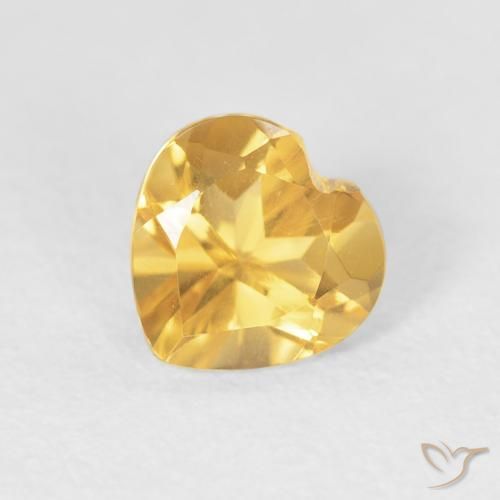 9,17 ctw natürlicher Mittleres Gold Citrin, Herz, VVS-VS