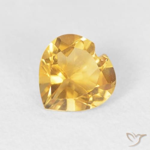 9,17 ctw natürlicher Helles Gold Citrin, Herz, VVS-VS
