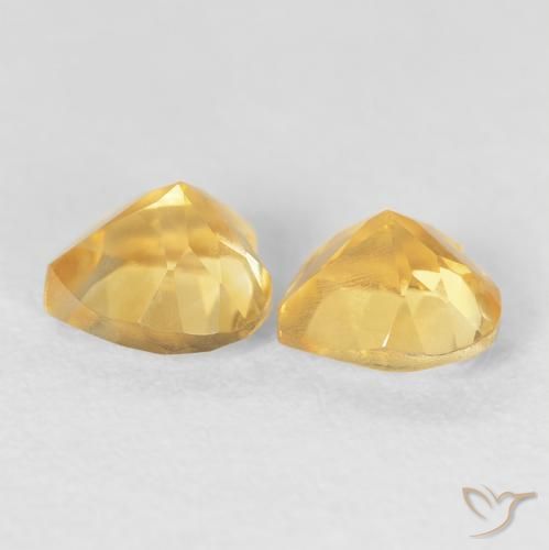 1.50 ct natürliche Mittleres Gold Citrin-Edelsteine, Herz, VS