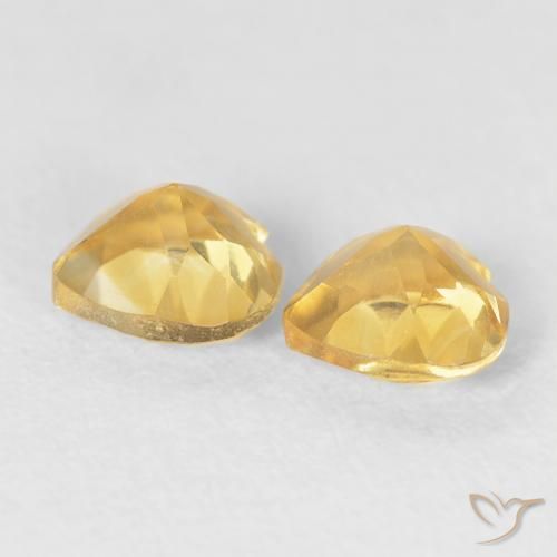 0.93 ct natürliche Mittleres Gold Citrin-Edelsteine, Herz, VS