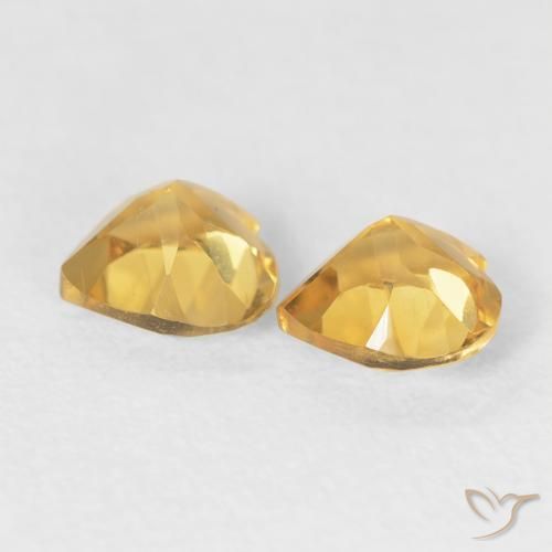 0.83 ct natürliche Golden Citrin-Edelsteine, Herz, VS