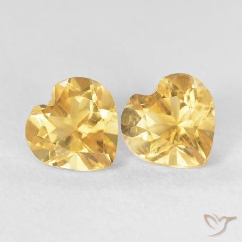 1.49ctw Natürlicher Mittleres Gold Citrin, Herz, VVS-VS