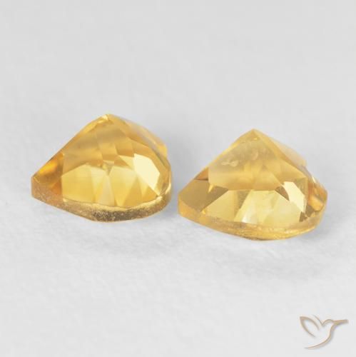 1.49 ct natürliche Mittleres Gold Citrin-Edelsteine, Herz, VVS-VS