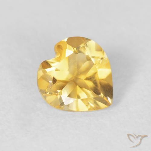 9,17 ctw natürlicher Mittelgold Citrin, Herz, VVS-VS