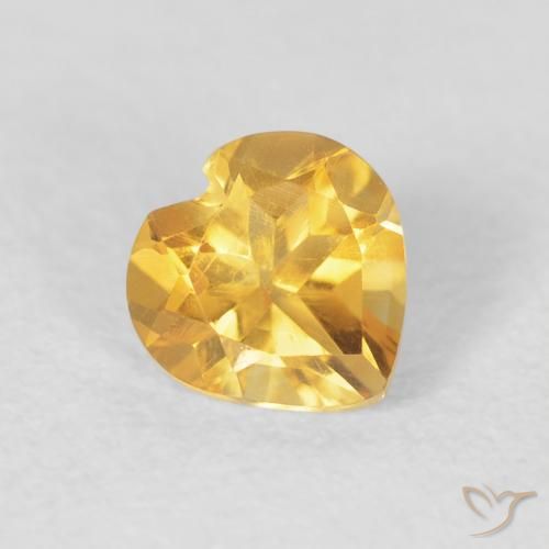 9,17 ctw natürlicher Mittleres Gold Citrin, Herz, VVS-VS