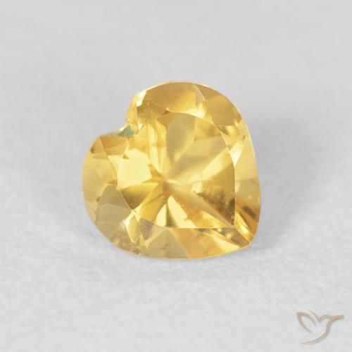 9,17 ctw natürlicher gold-orange Citrin, Herz, VVS-VS